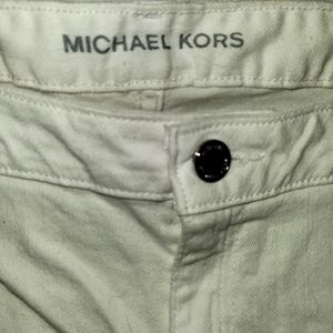 Ladies Michael Kors skinny jeans size 14 color white